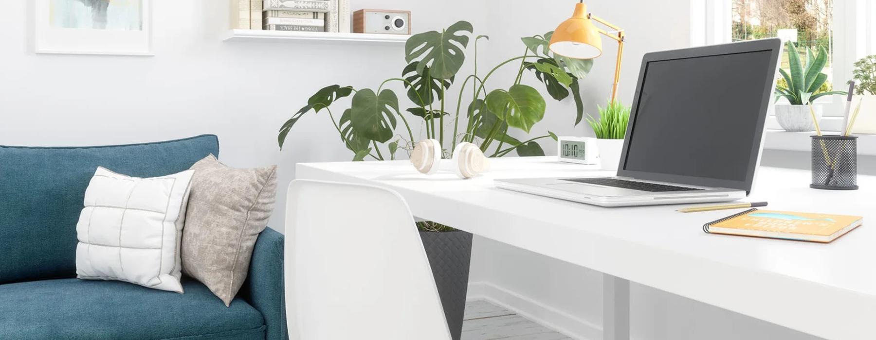 a laptop on a table